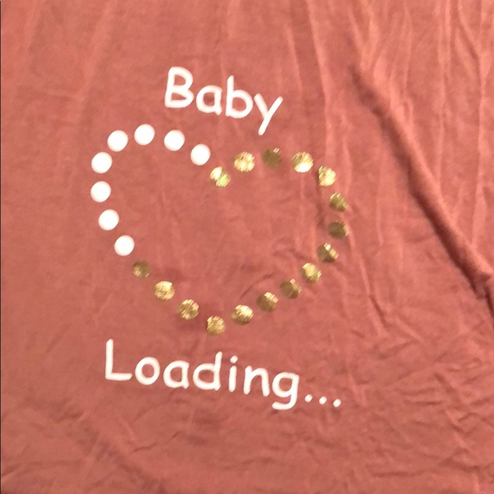 Baby loading maternity tshirt